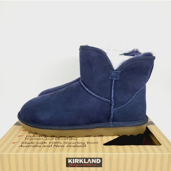 New Kirkland Signature Ladies' Shearling Scalloped Boot Size 6 - Picture 1 of 8
